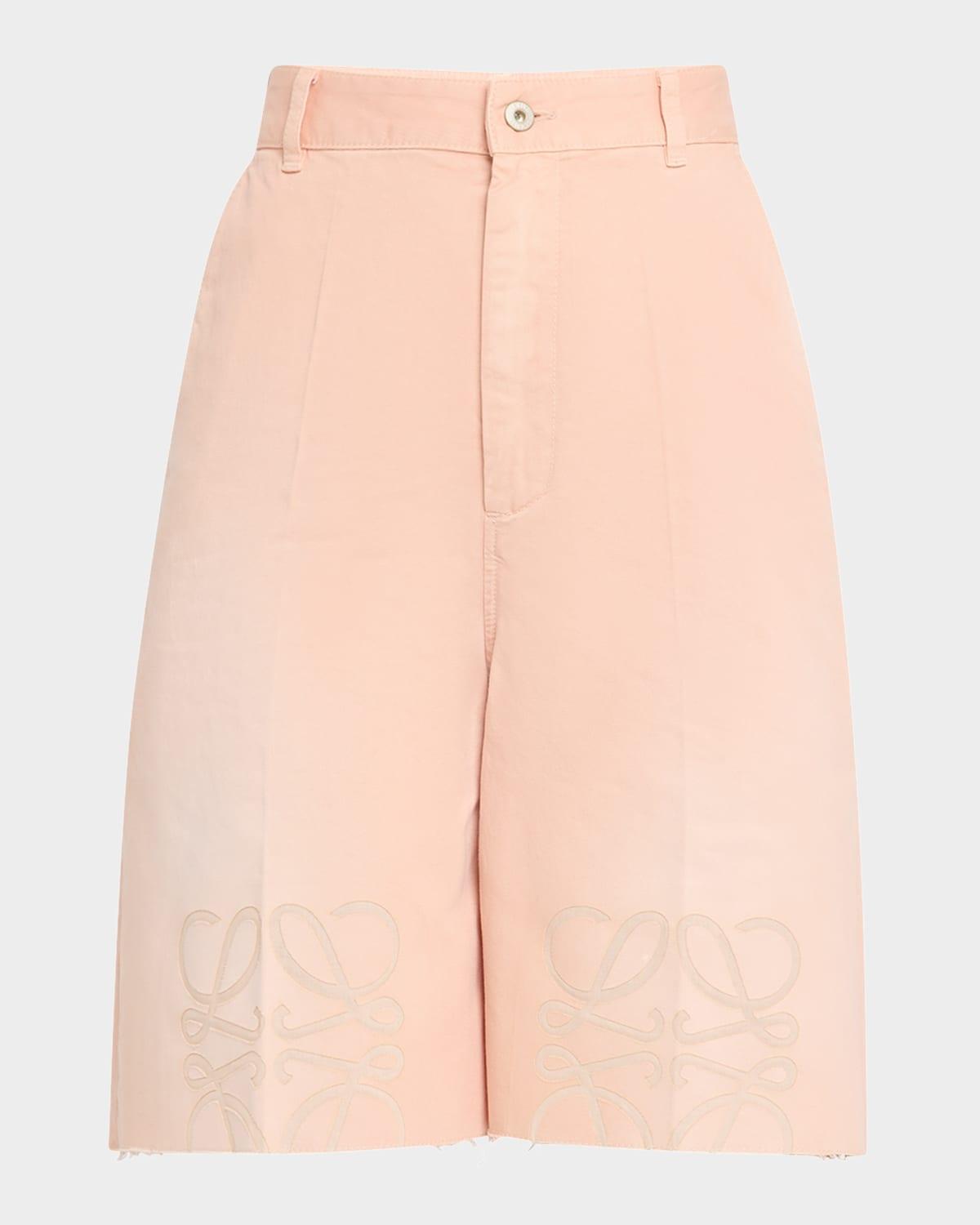 anagram knee raw-hem bermuda shorts