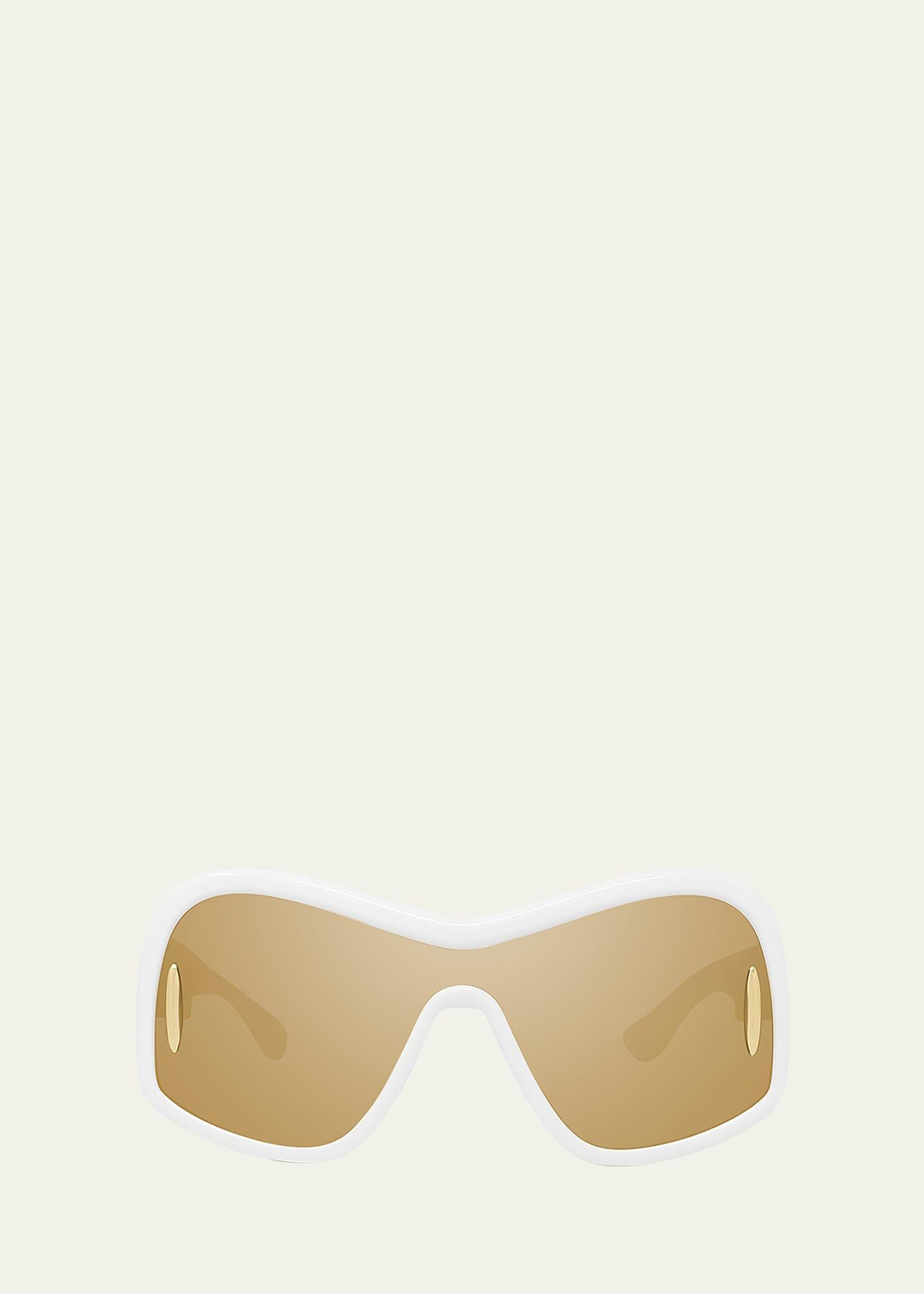 anagram mirrored acetate shield sunglasses