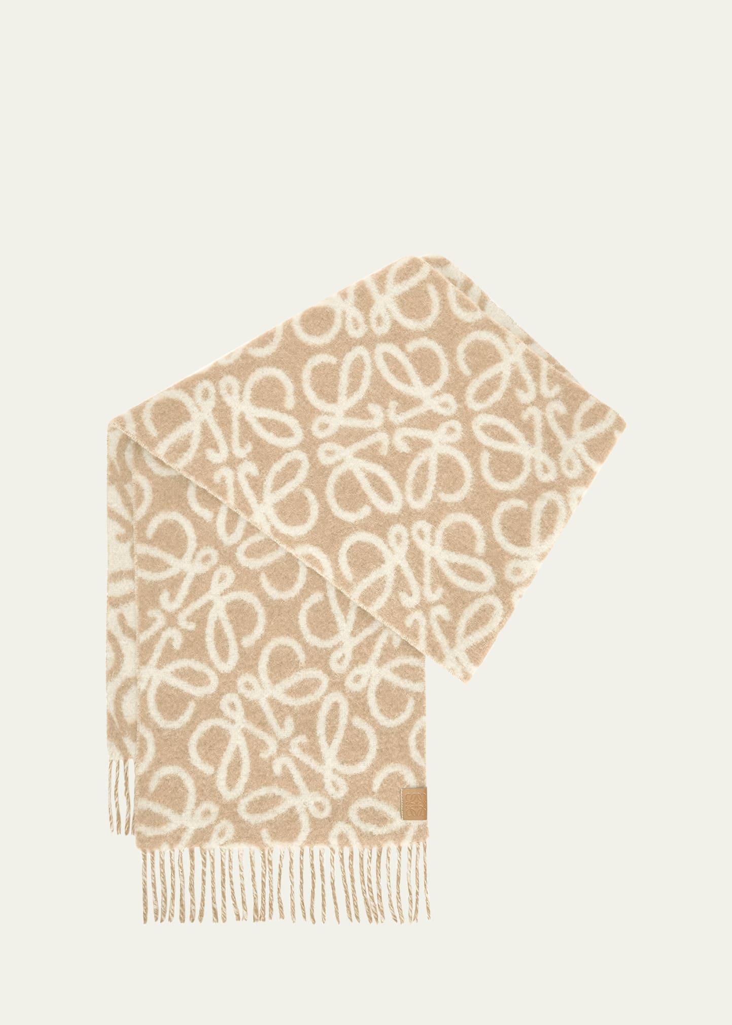 anagram wool-blend scarf