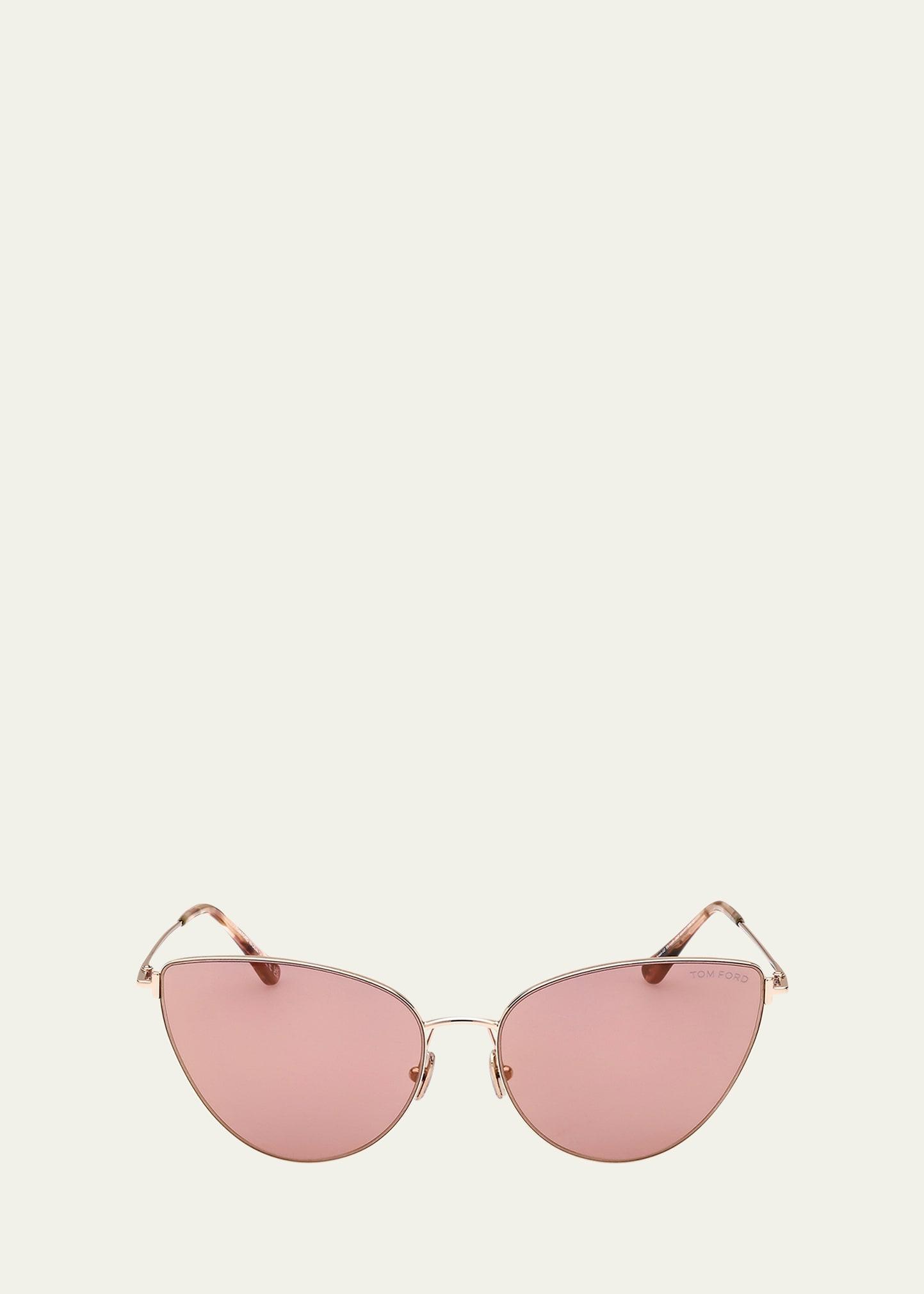 anais metal cat-eye sunglasses