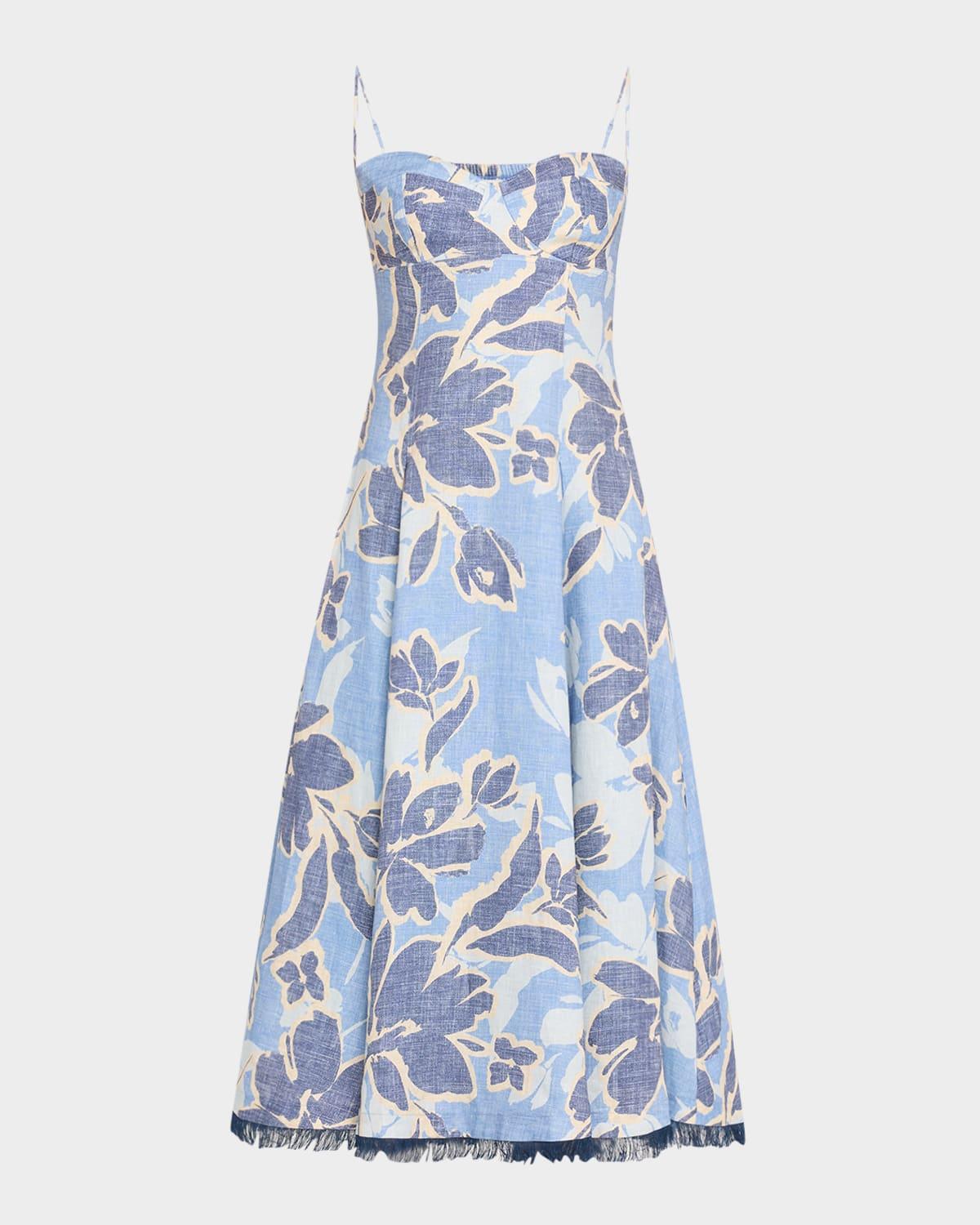 analise bustier midi dress