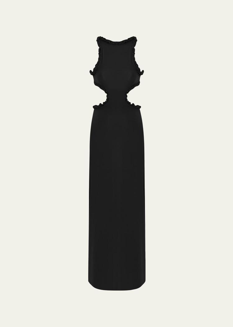 anassa cutout maxi dress