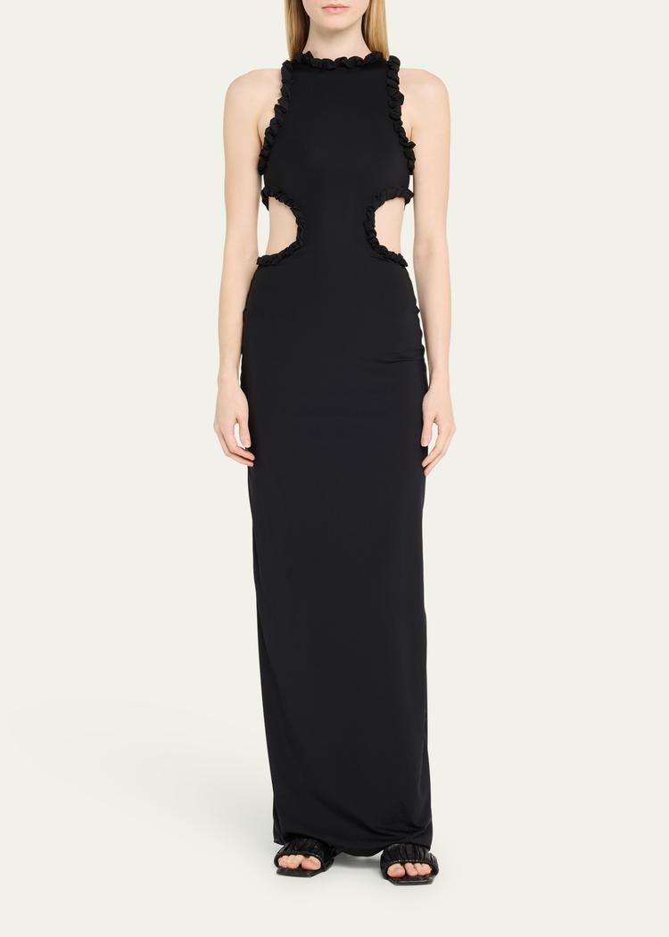 anassa cutout maxi dress