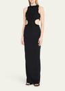 anassa cutout maxi dress
