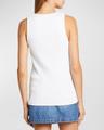 anchor logo embroidered tank top