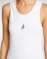 anchor logo embroidered tank top