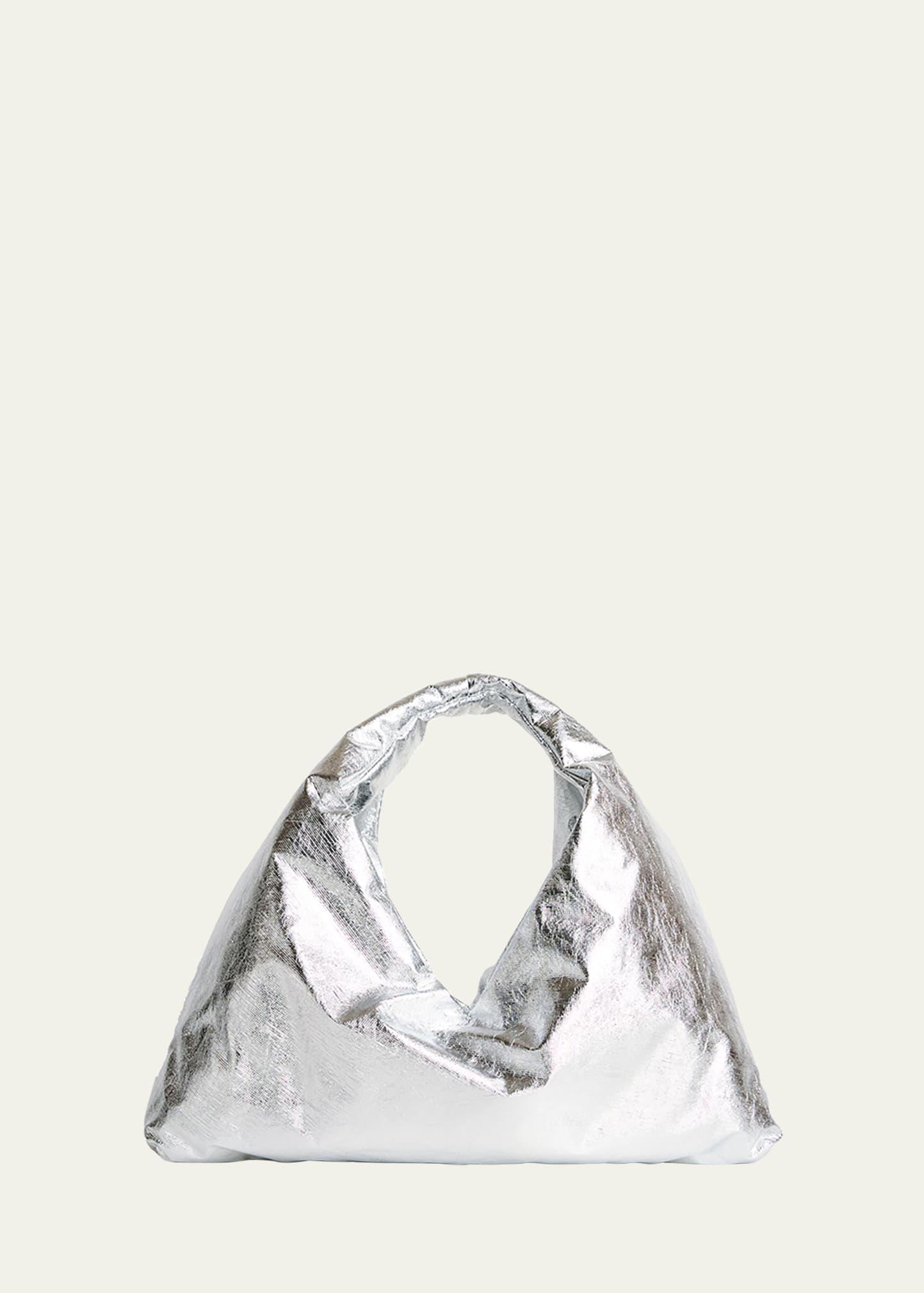 anchor small metallic top-handle bag