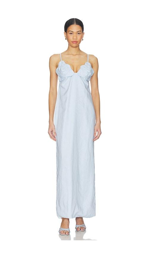 ancora azara dress in baby blue.