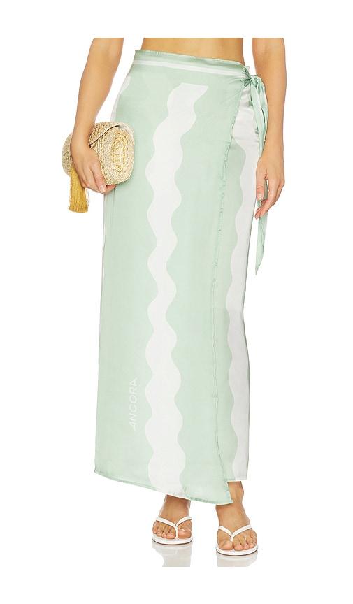 ancora ciel pareo skirt in green.