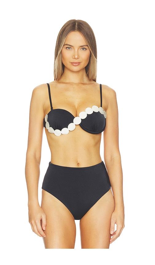 ancora corfu bikini top in black.
