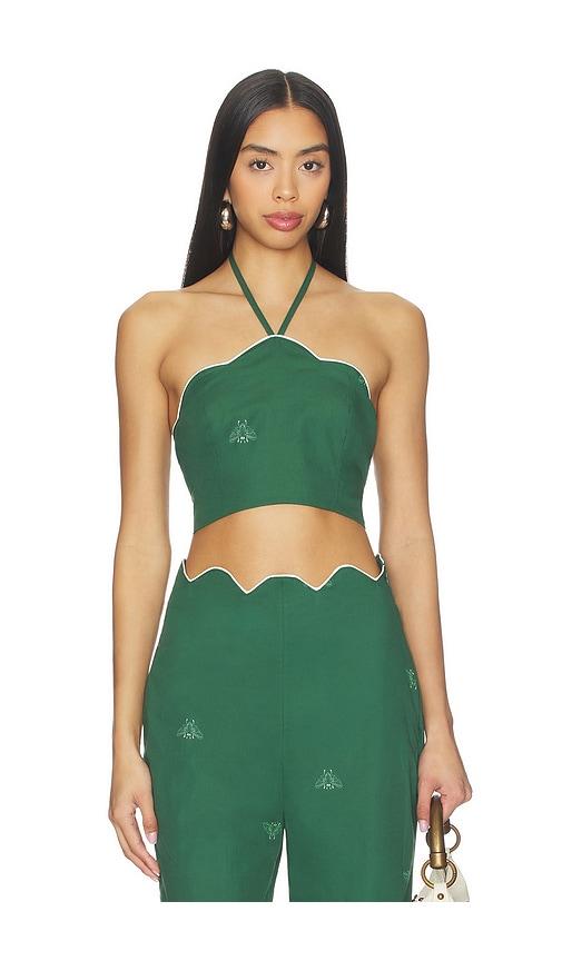 ancora senea top in green.