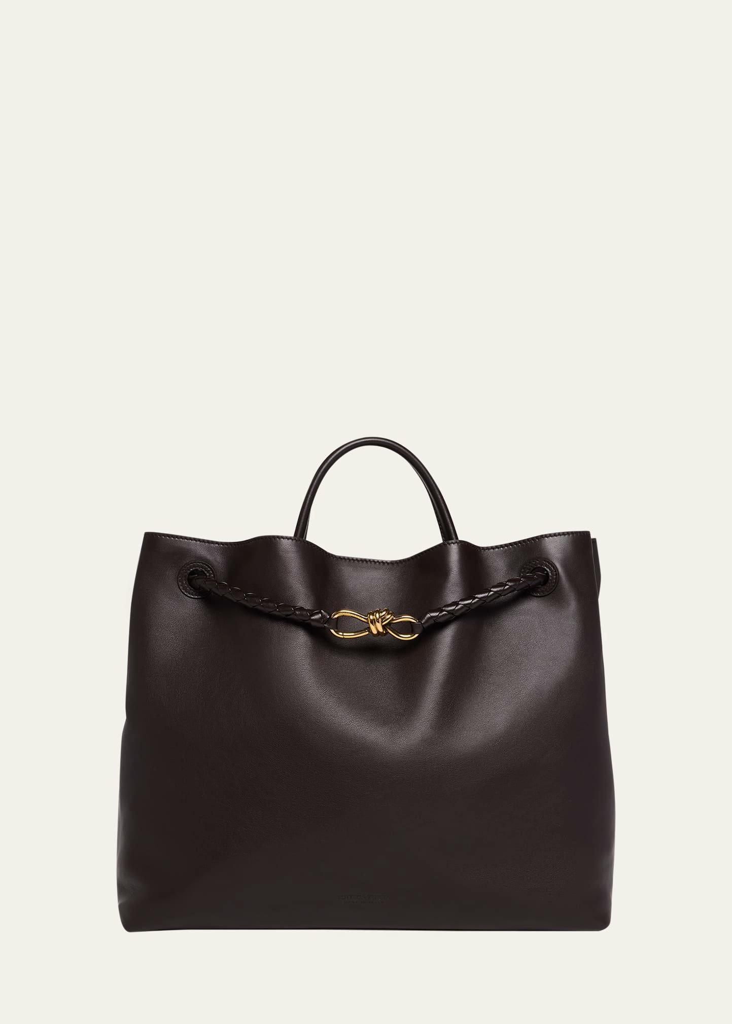 andiamo large leather tote bag