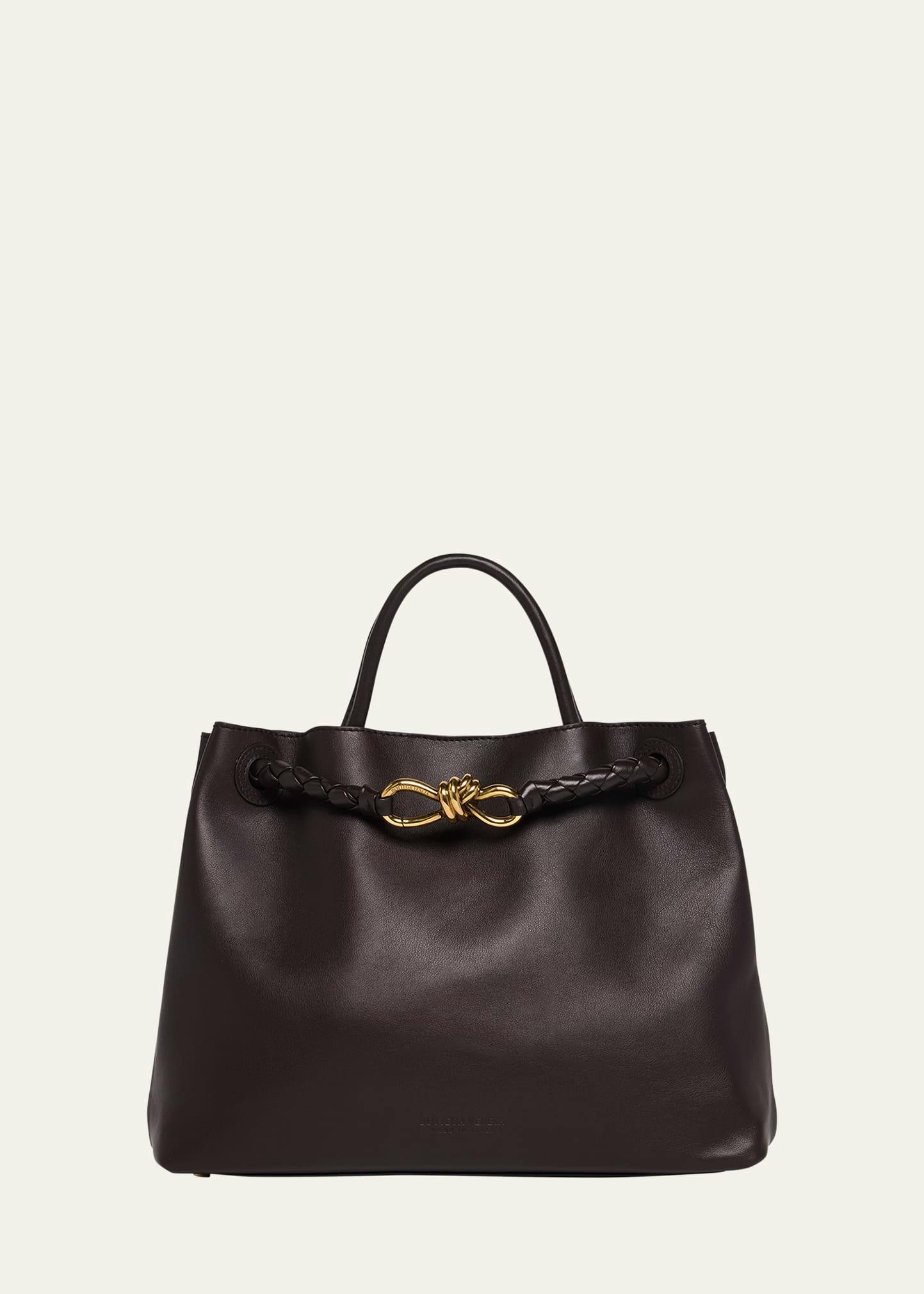 andiamo medium leather tote bag