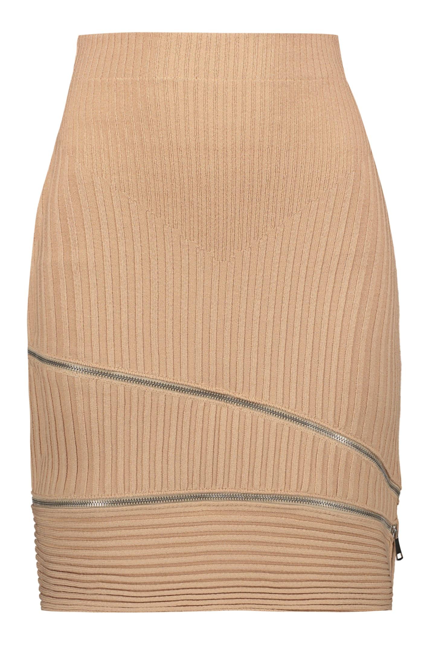 andreādamo knitted mini skirt