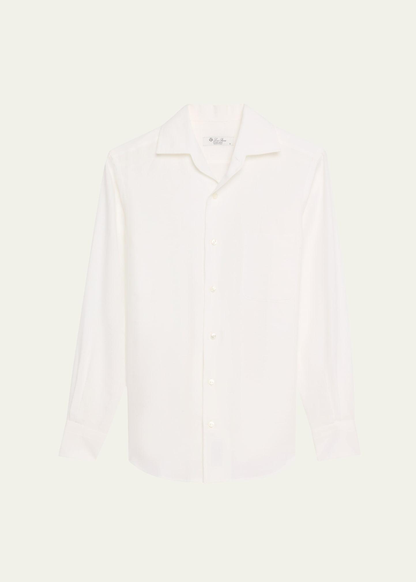 andre button down linen solaire shirt