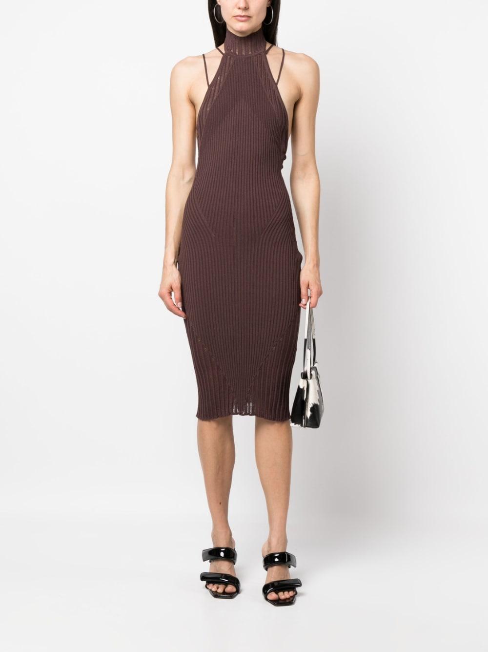 andrea adamo dresses beige viscose - women