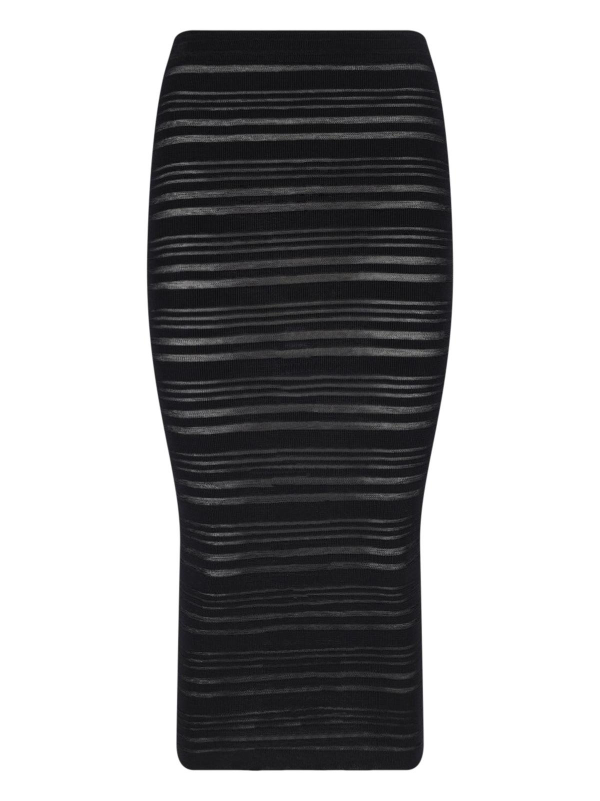 andrea adamo skirts black viscose - women