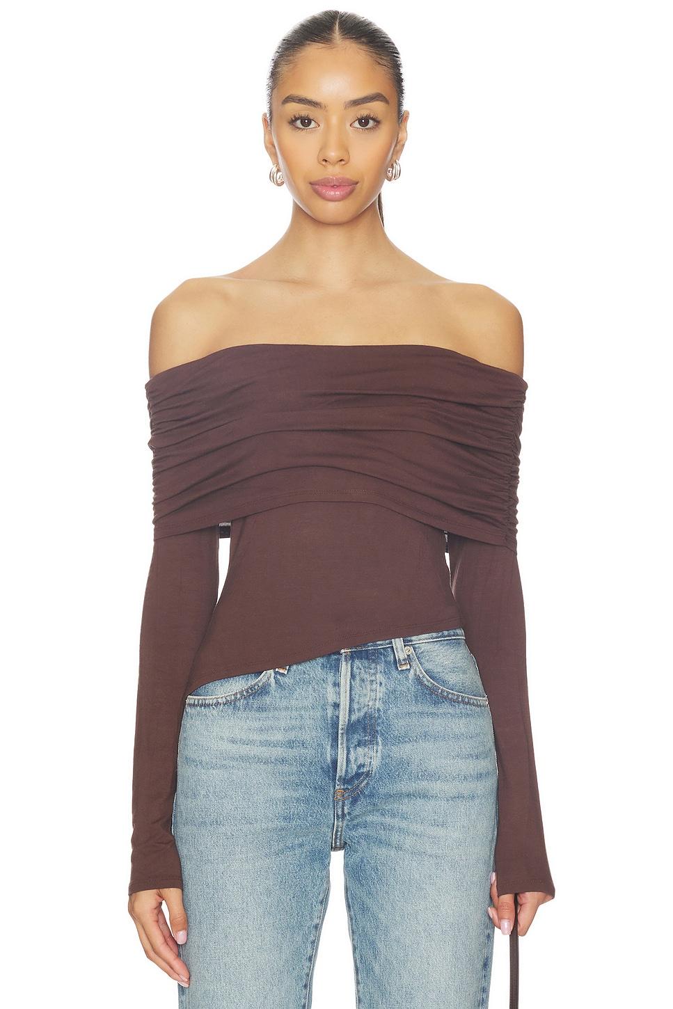 andrea off shoulder top