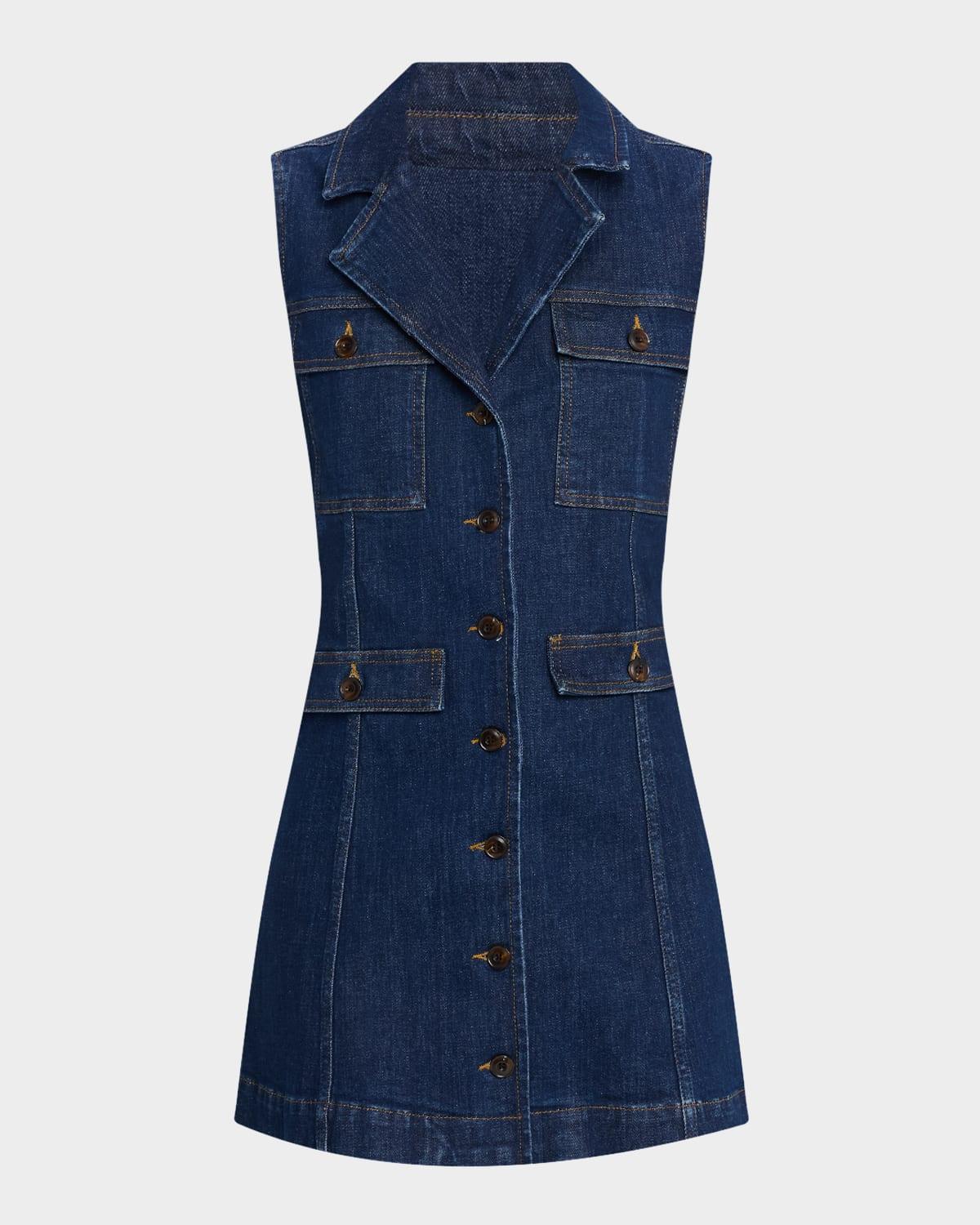 andria denim shirtdress