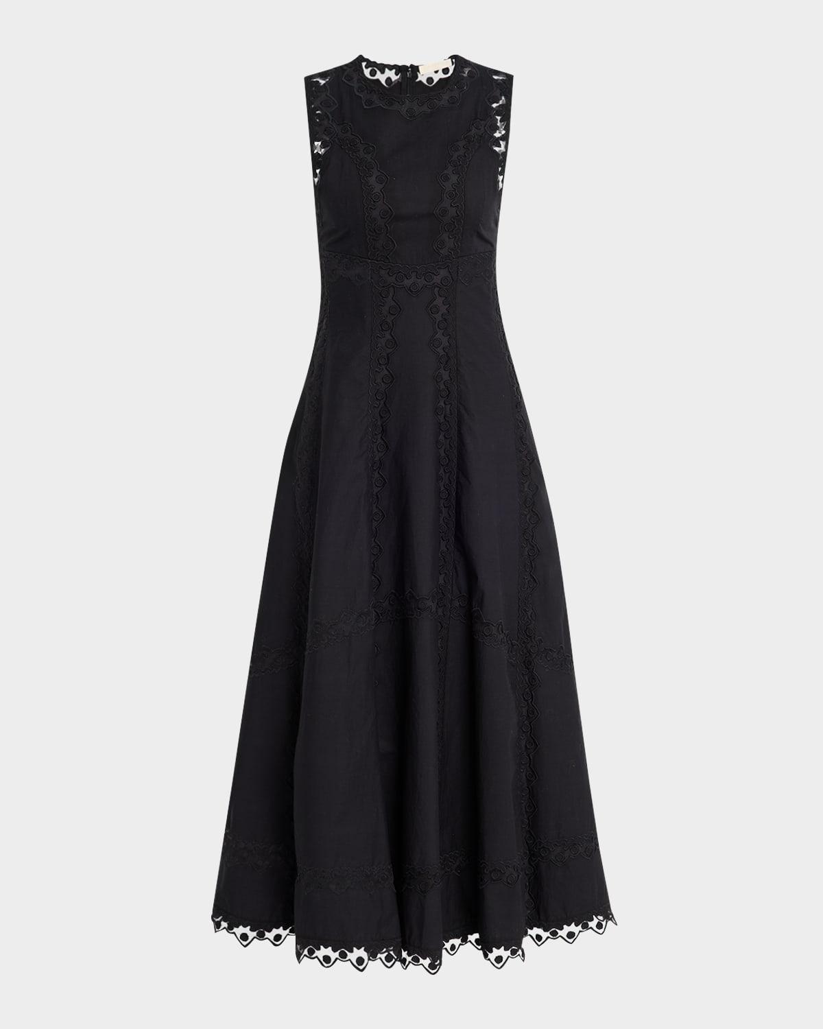 anela sleeveless midi dress