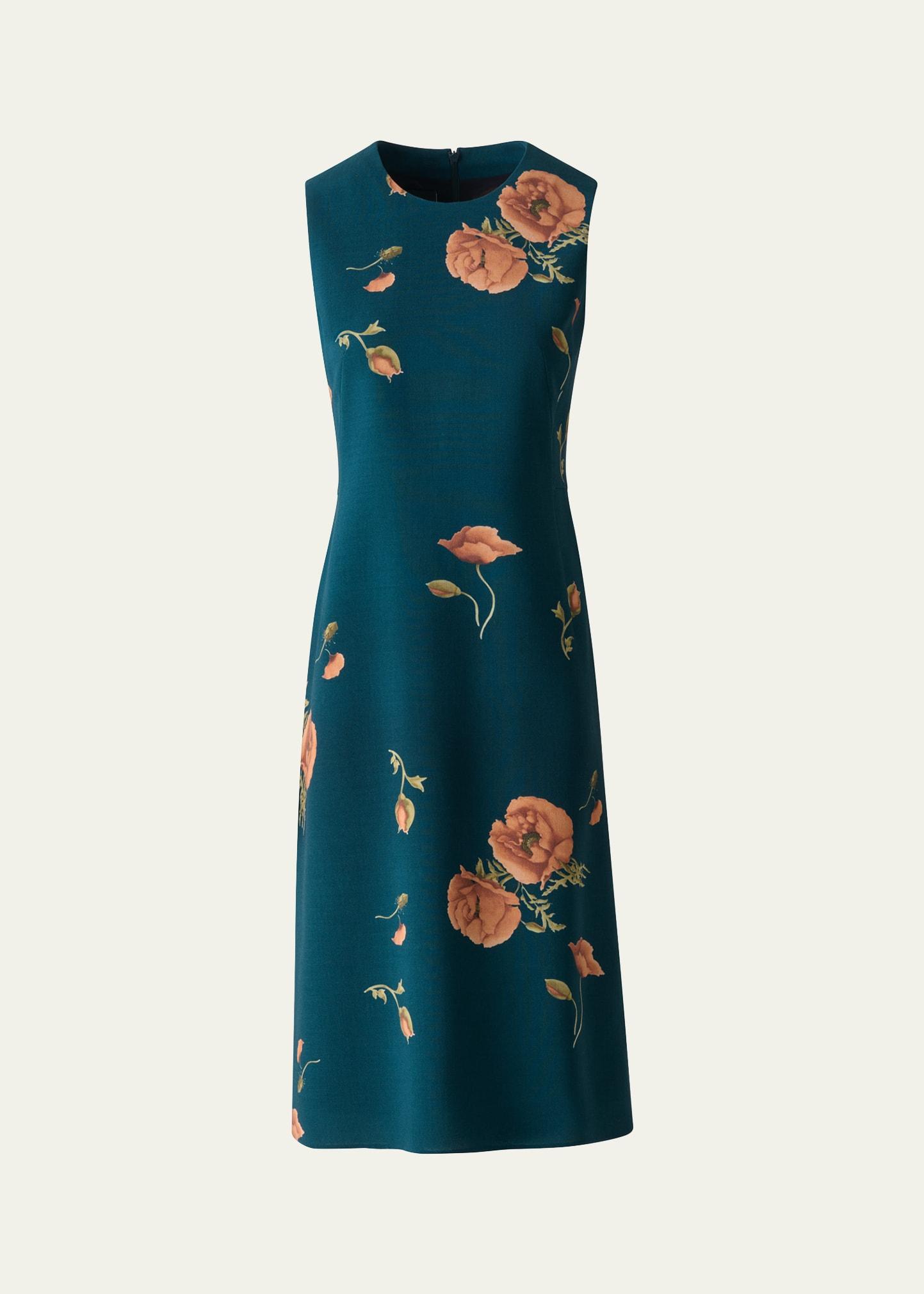 anemone double face cashmere-blend dress