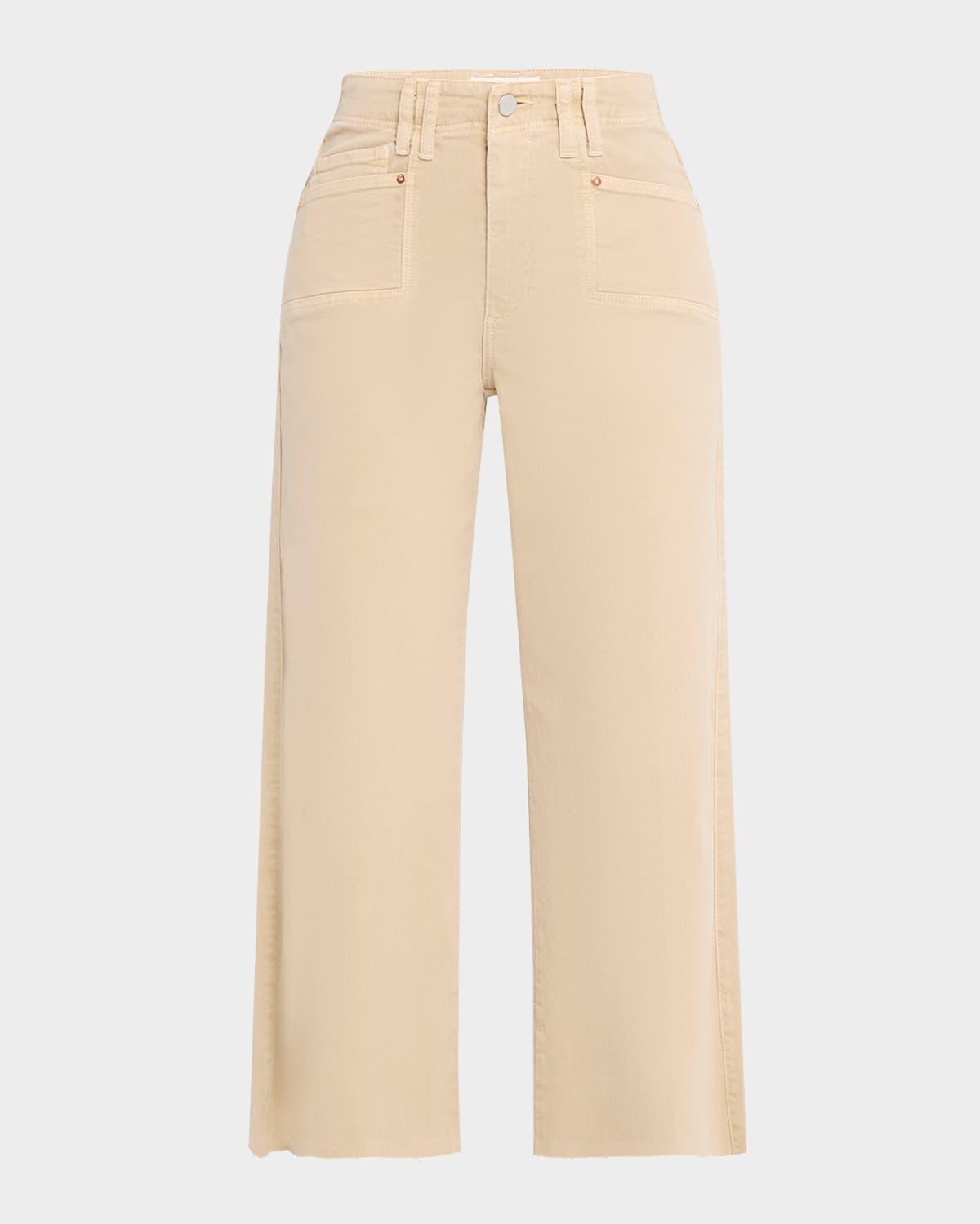anessa raw hem jeans with set-in pockets