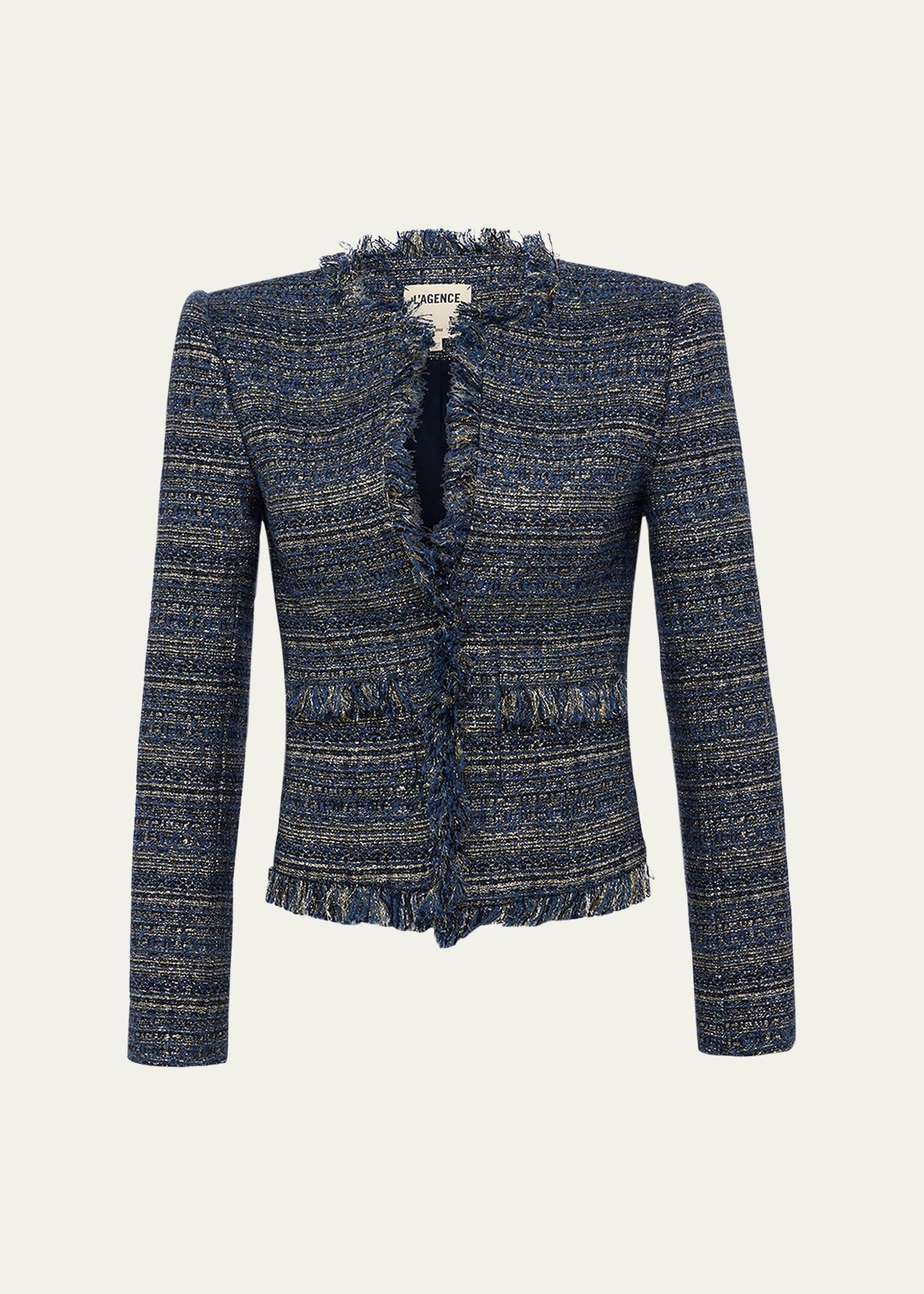 angelina metallic tweed jacket