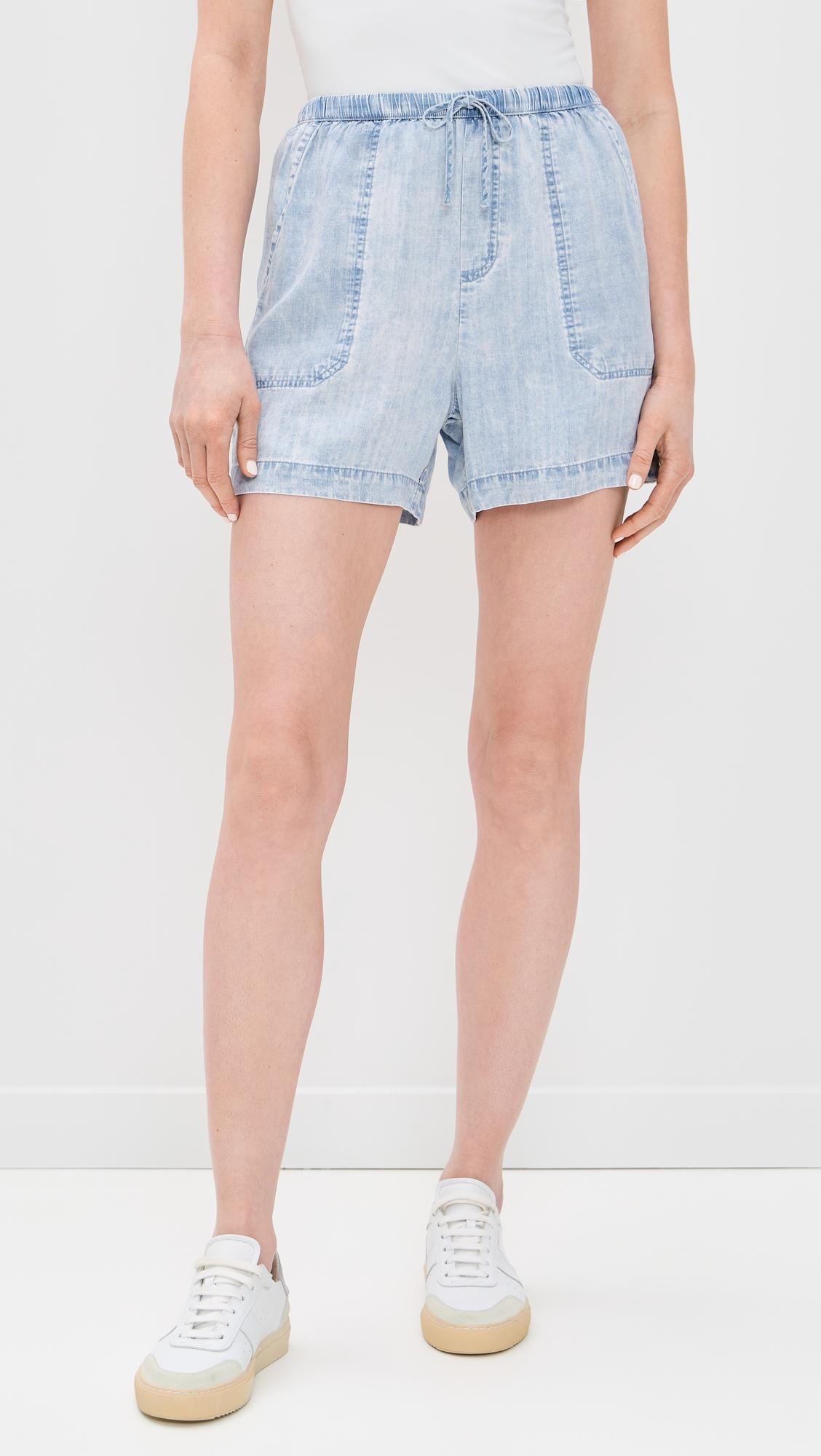 angie indigo shorts