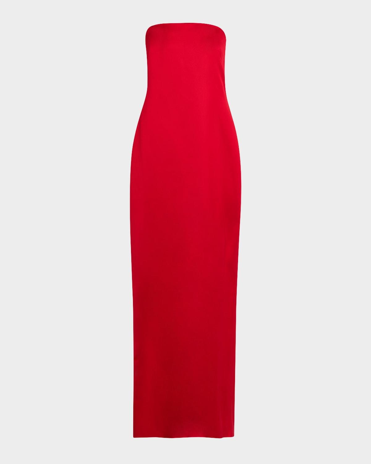 ani strapless satin gown