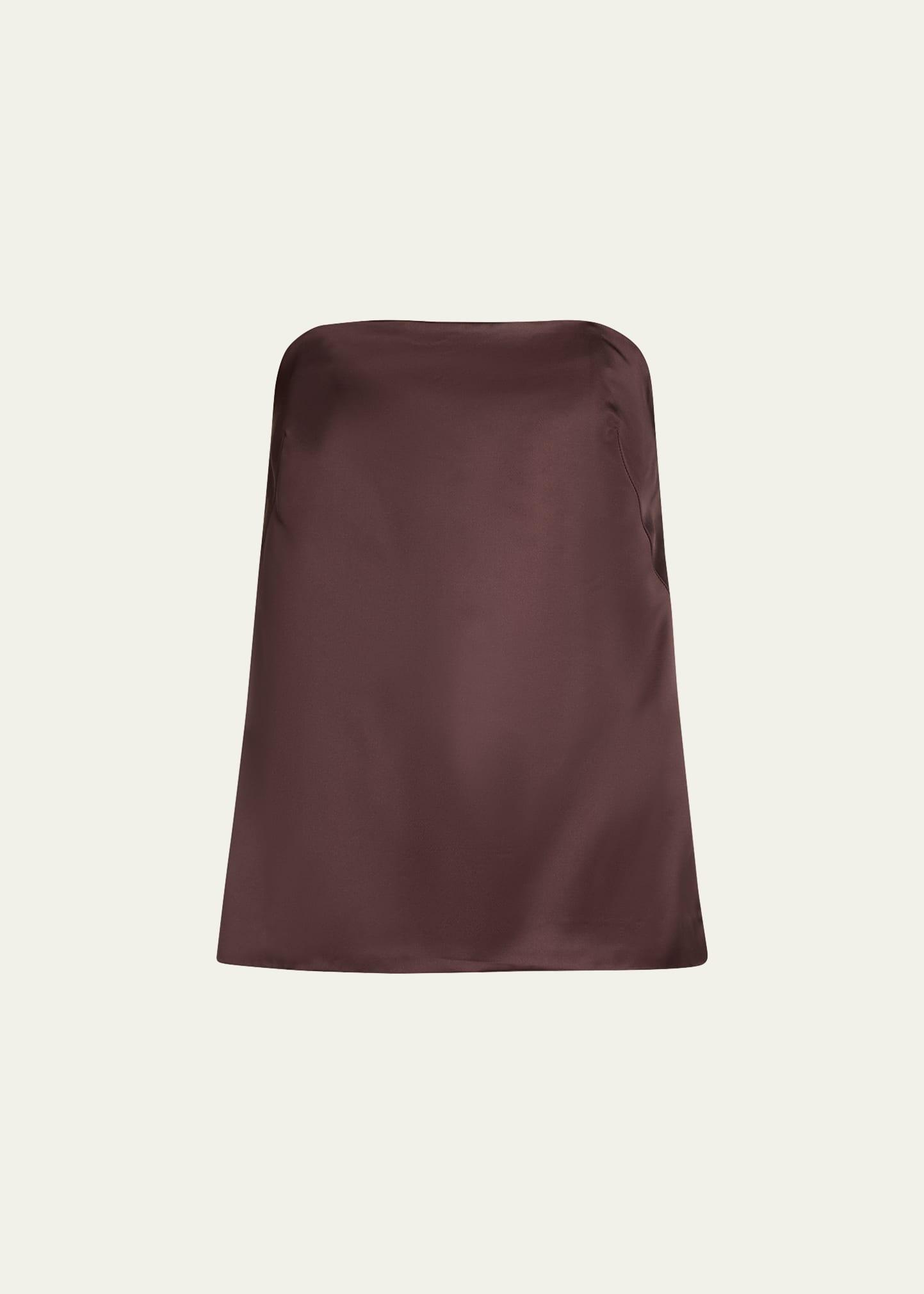 ani strapless satin top