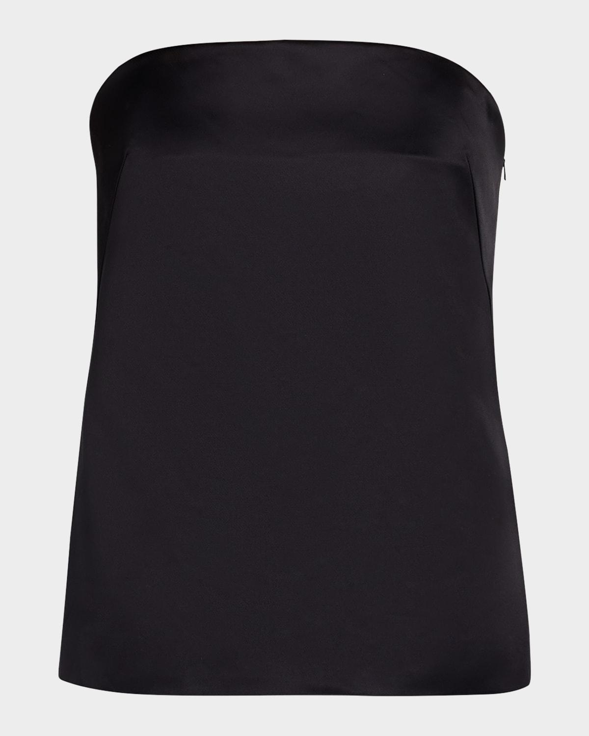 ani strapless satin top