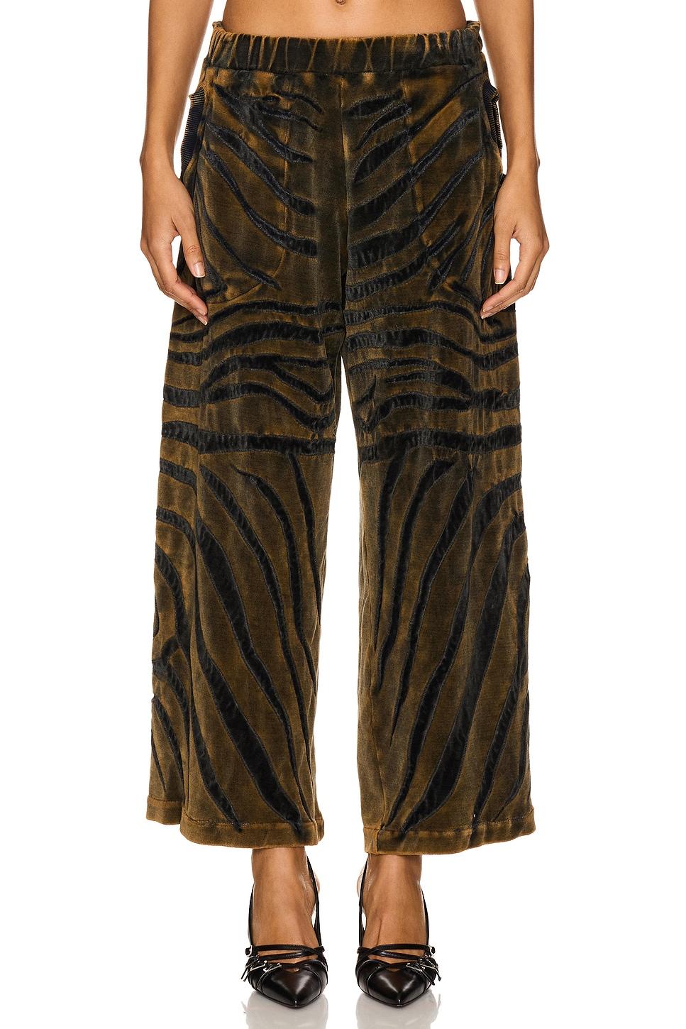 animal pattern joggers