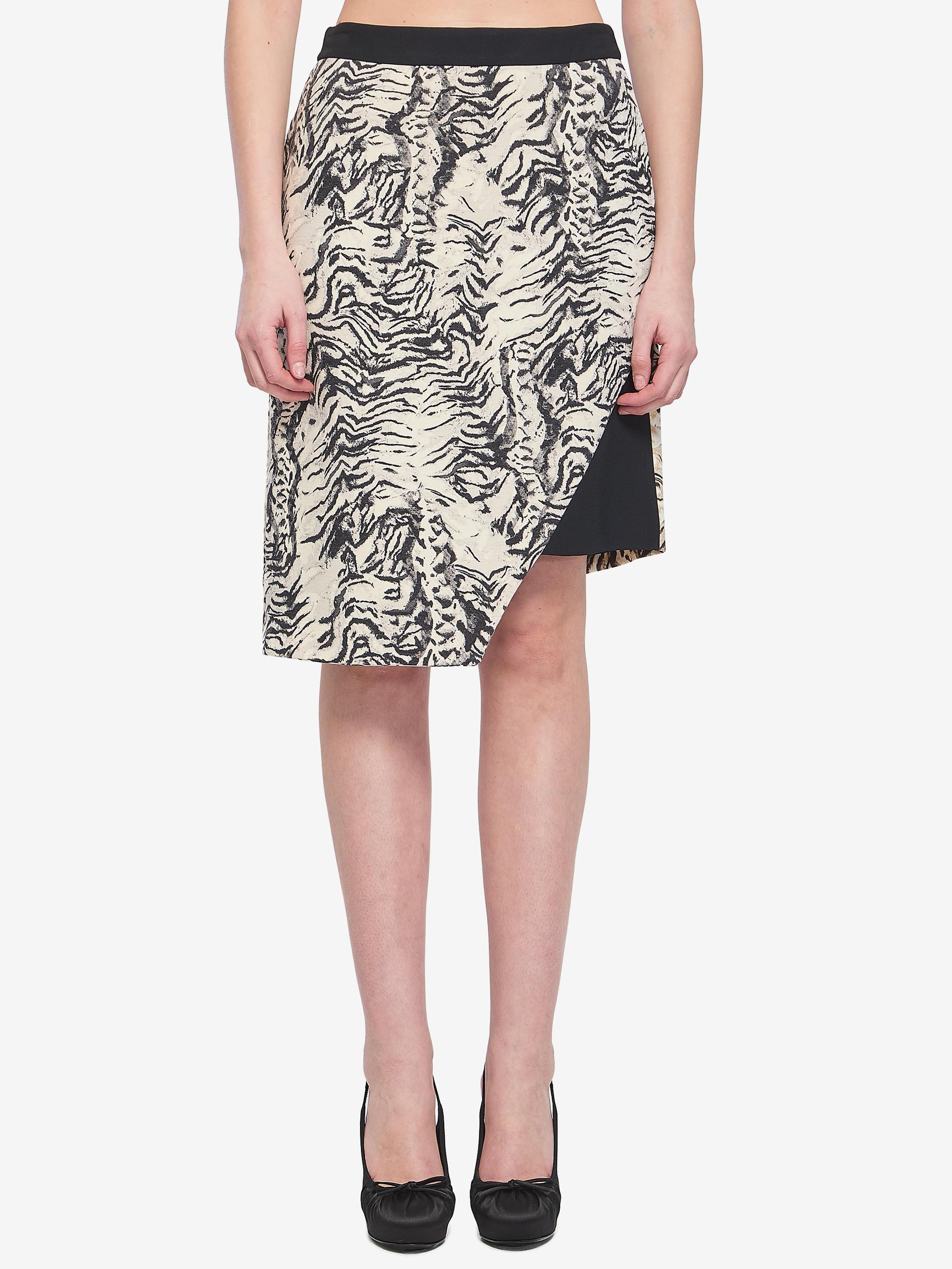 animalier print skirt