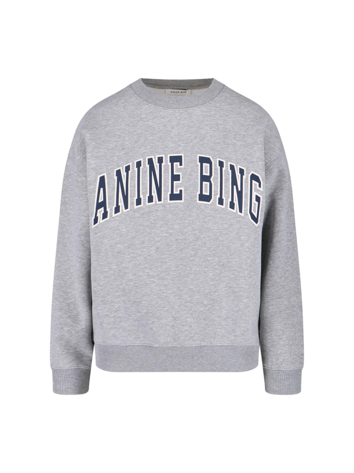 anine bing 'spencer' crew neck sweatshirt