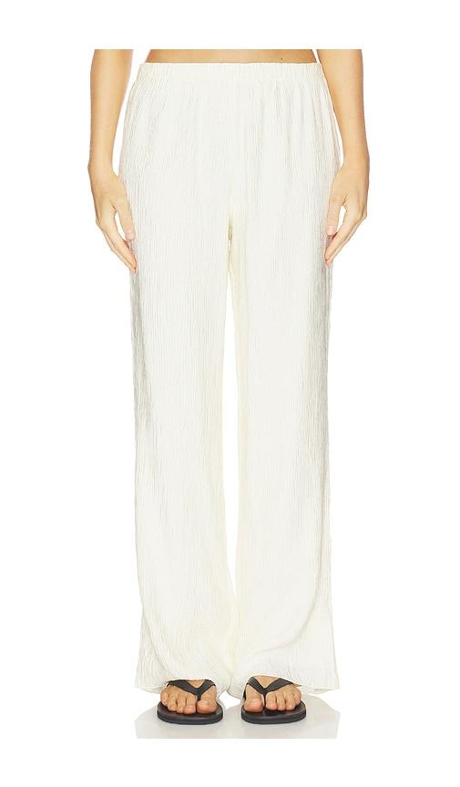 anine bing aden pant in cream.