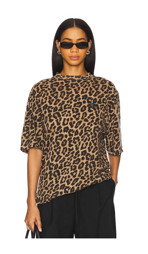 anine bing avi tee in brown.