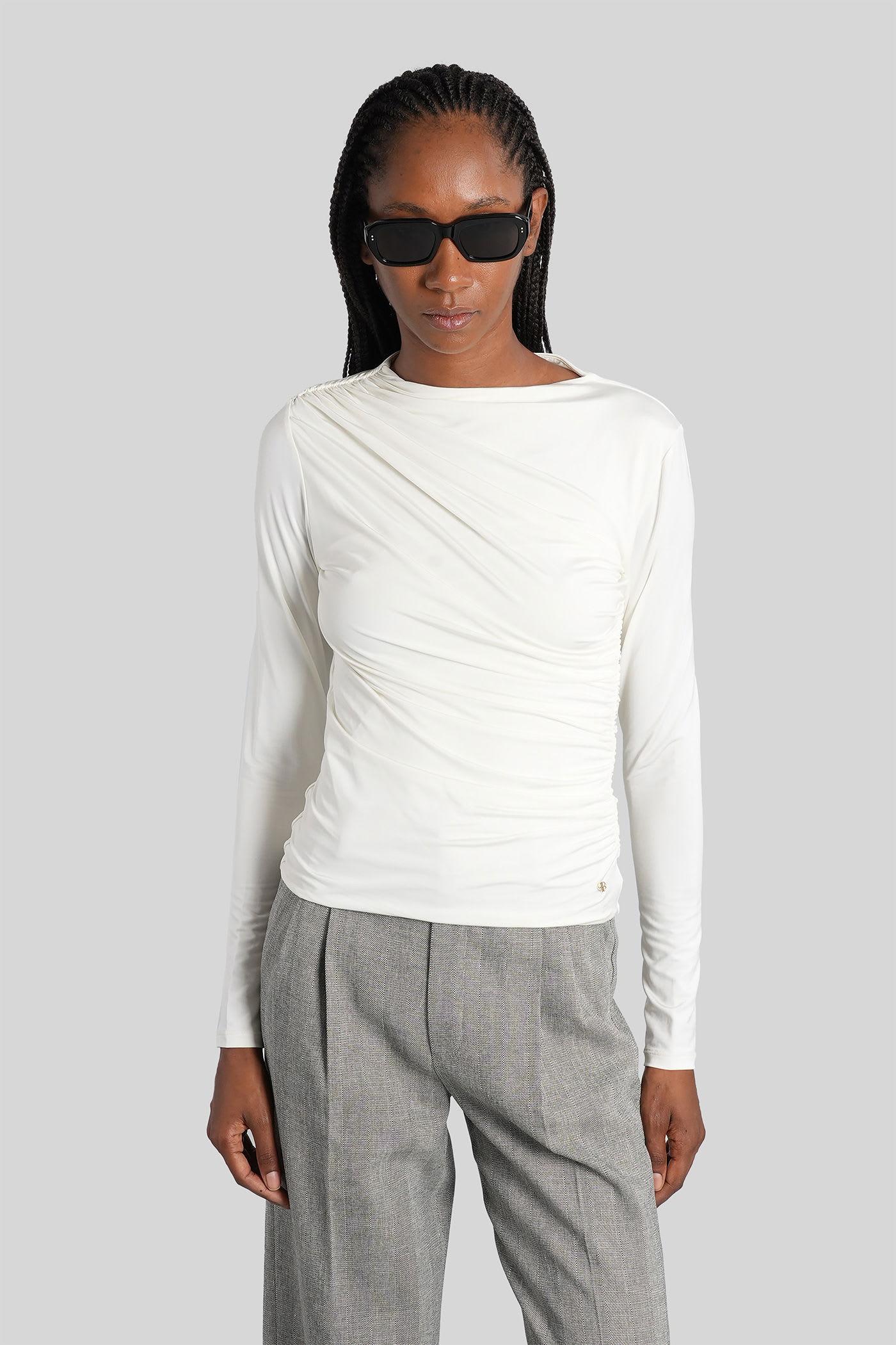 anine bing bray topwear in beige viscose