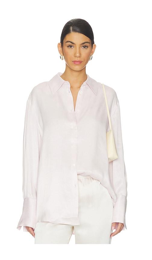 anine bing bridget shirt in pink.