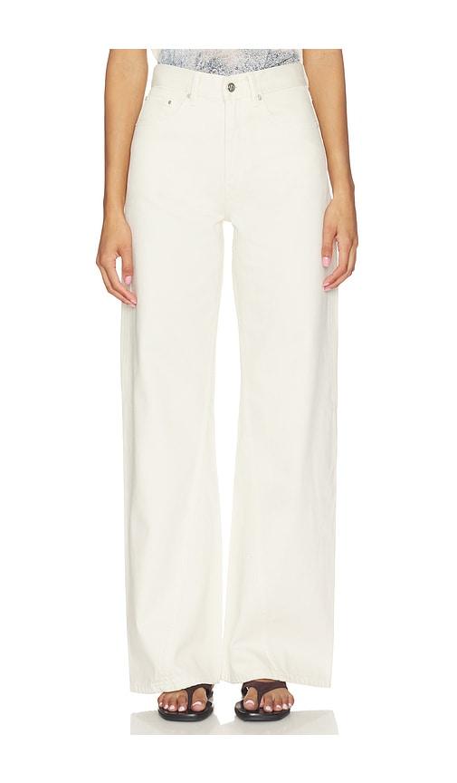 anine bing brie jeans in cream.