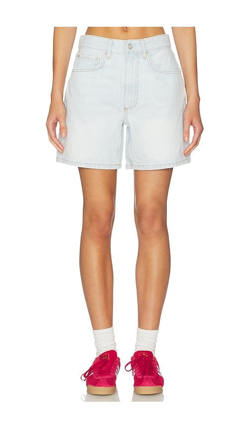 anine bing delaney short in blue.