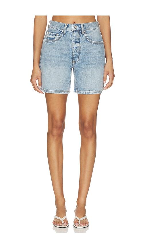 anine bing delaney short in blue.