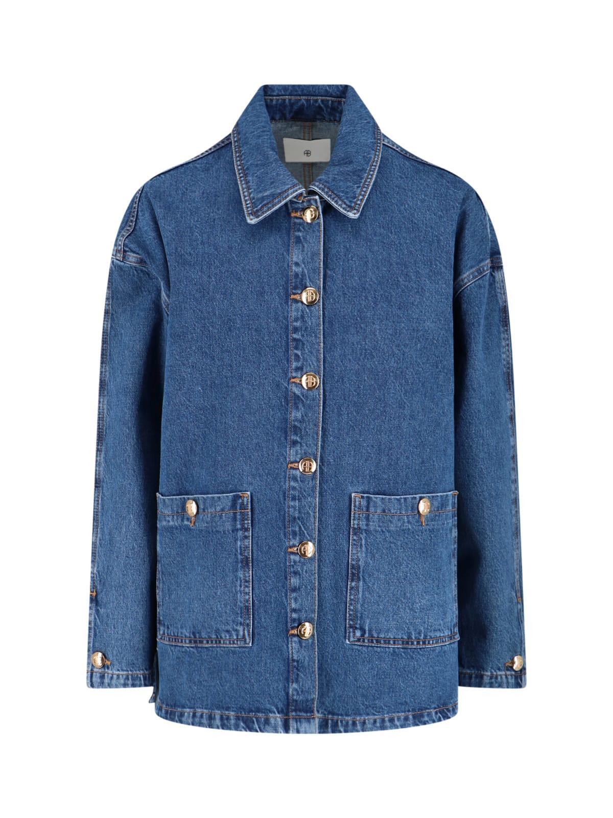 anine bing denim shirt