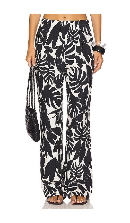 anine bing elain pant in black.