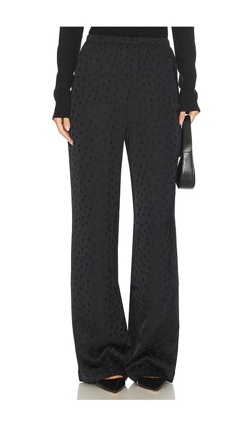 anine bing elain pant in black.
