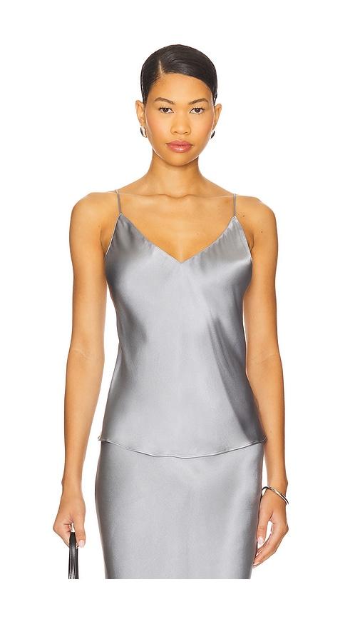 anine bing ellen top in blue.