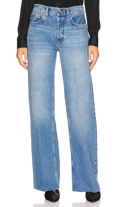 anine bing hugh jeans in denim-medium.