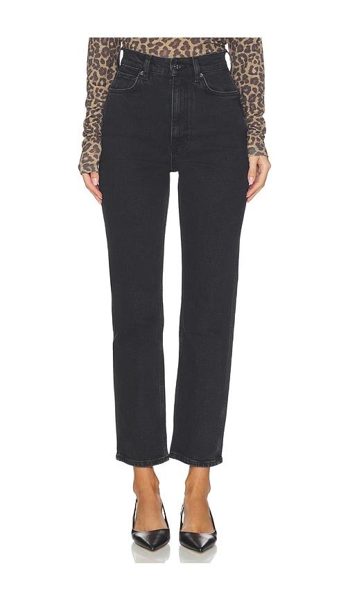 anine bing jane jeans in black.