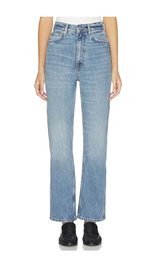 anine bing jane jeans in blue.