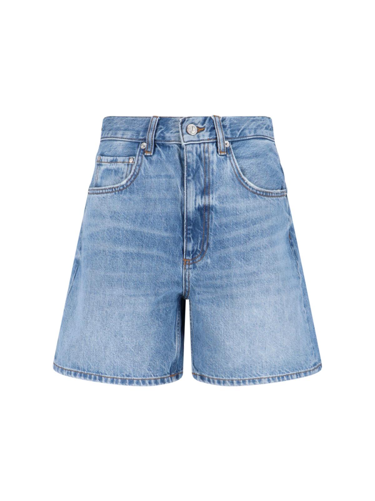 anine bing jeans blue cotton - women