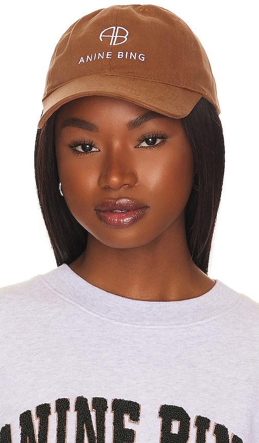 anine bing jeremy baseball cap in brown.